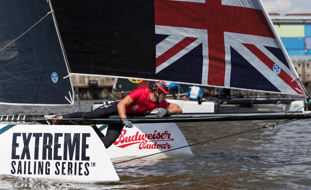 The Extreme Sailing Series 2016. Act 4. Hamburg. Germany. 28th July 2016. (Photo by Lloyd Images)