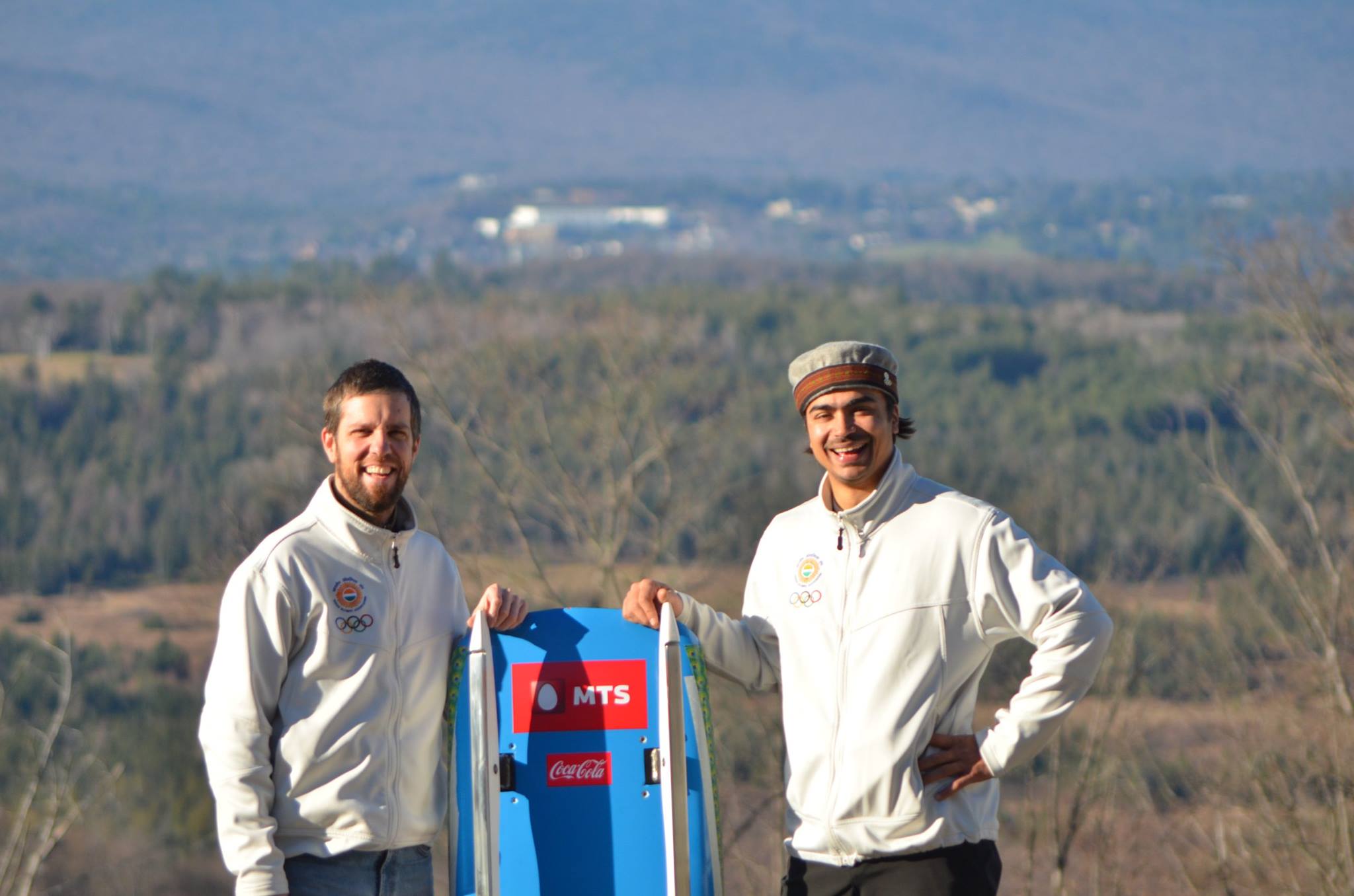 Shiva on the right with coach Duncan Kennedy.  (file photo)