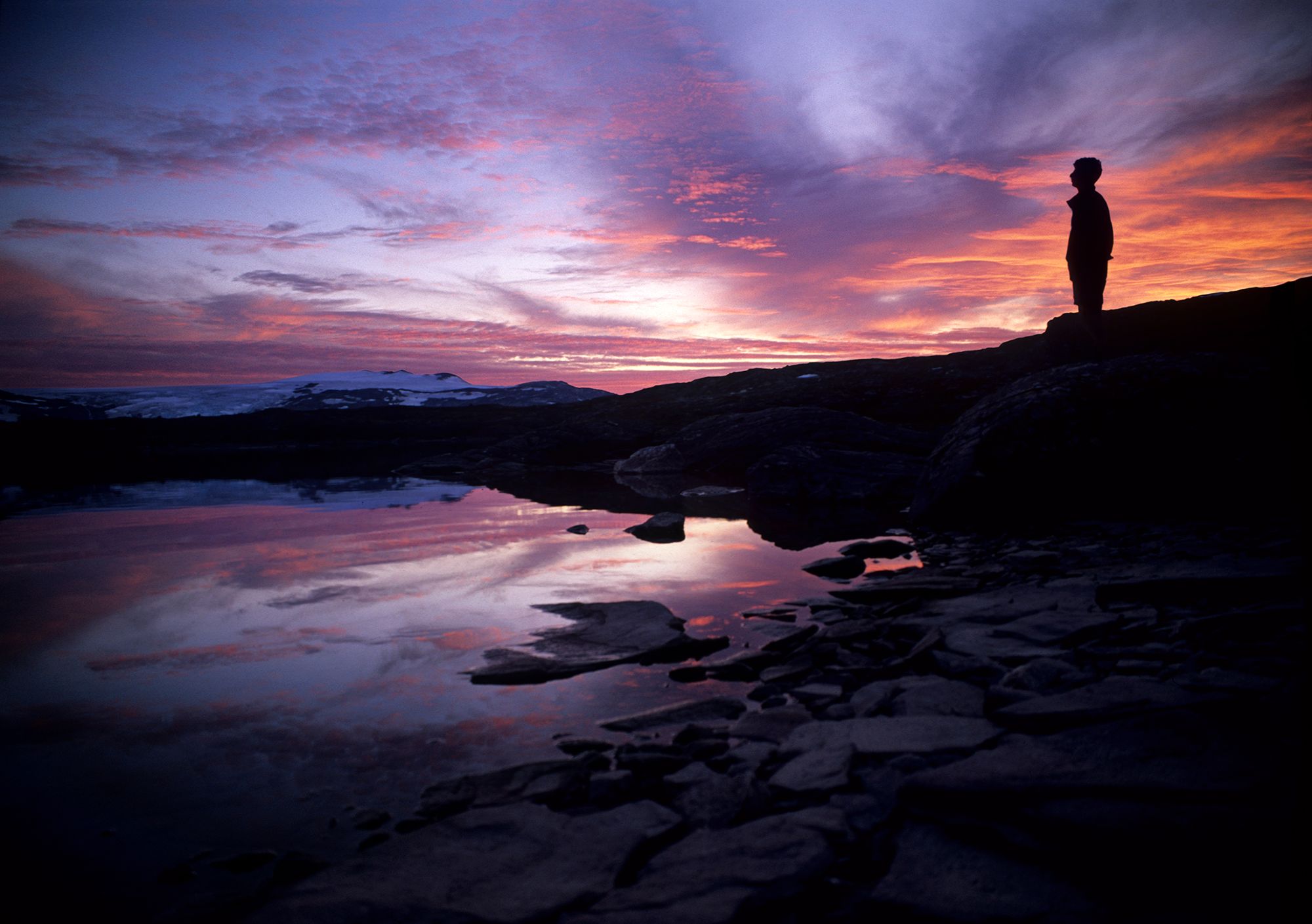 Arctic Perfection, Sunset - Norwegian Arctic, September 6, 1998. (On Sacred Ground by Andrew Terrill.) 