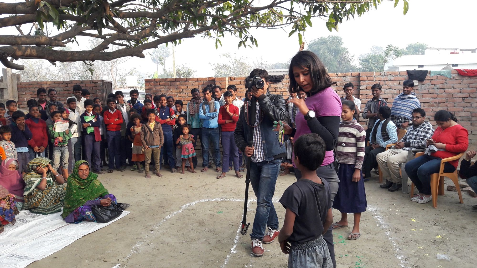 Shilpika talks about sanitation in Harpur, Saidabad (near Patna),where WaterAid has an ongoing project. Photo © Kumaran Mahalingam