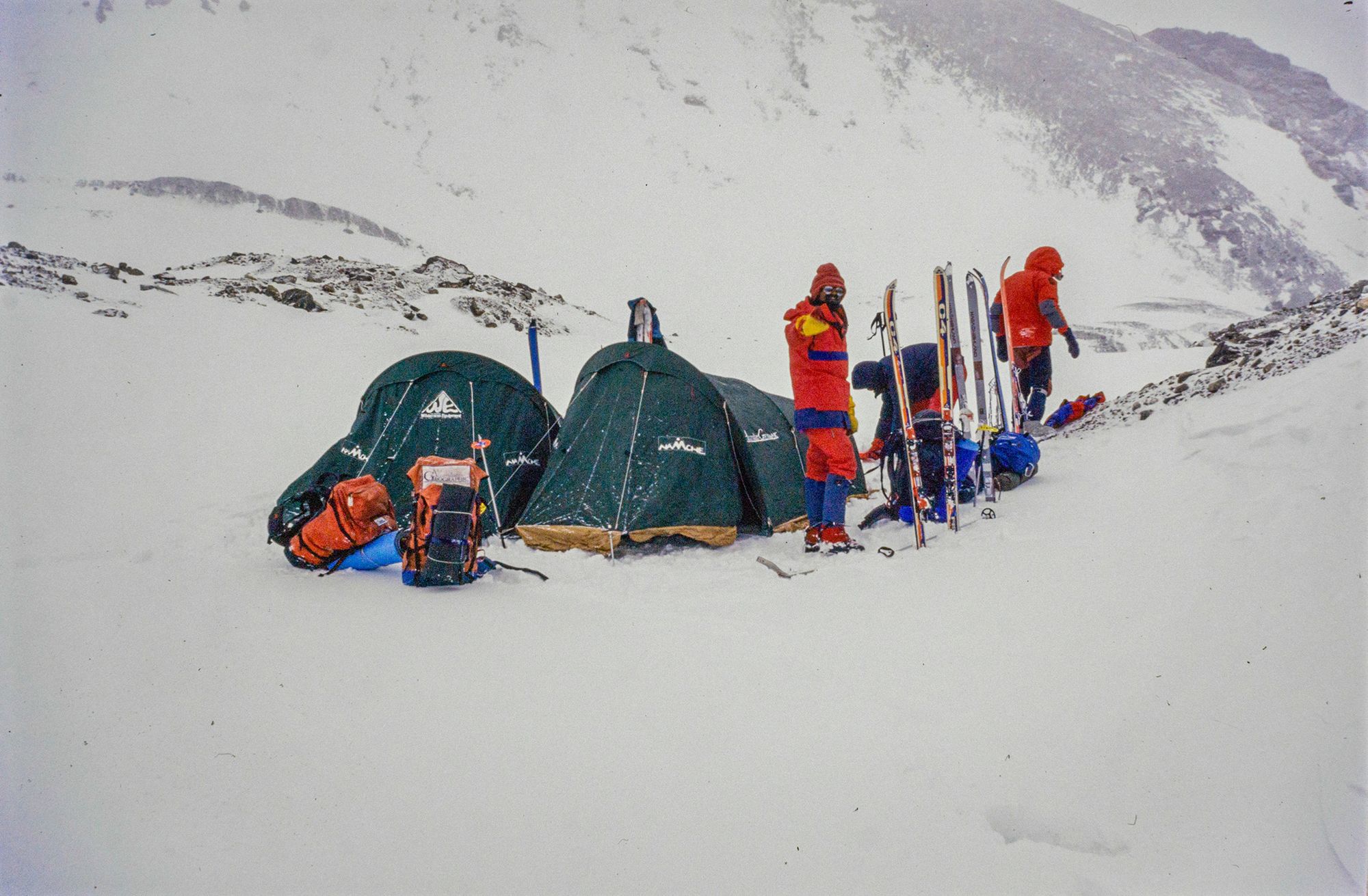 Roland and Paramjeet on the Trans Himalayan Ski Traverse