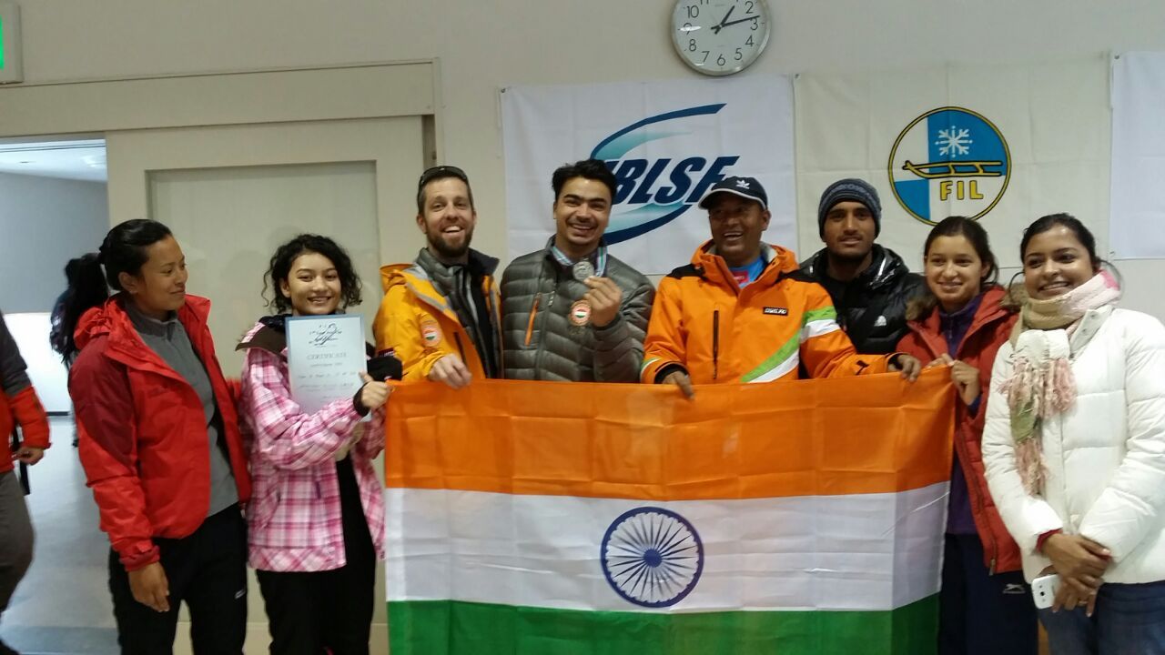 Team India at Asia Luge Cup